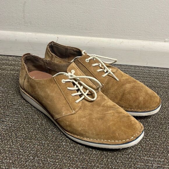 Men’s Toms Suede Dress Shoes Tan/Light Brown Sz 12